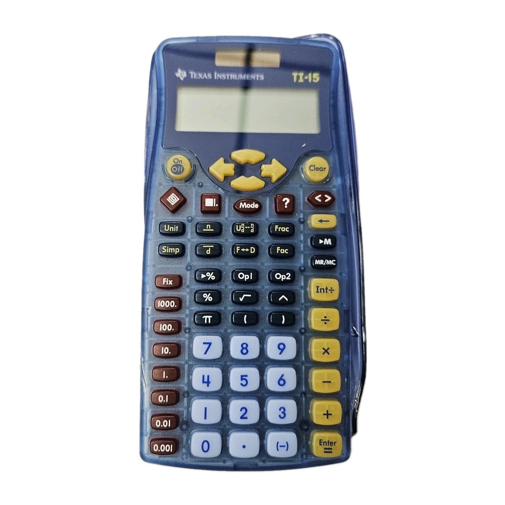 Texas Instruments TI-15 Scientific Calculator, Tested and Working!